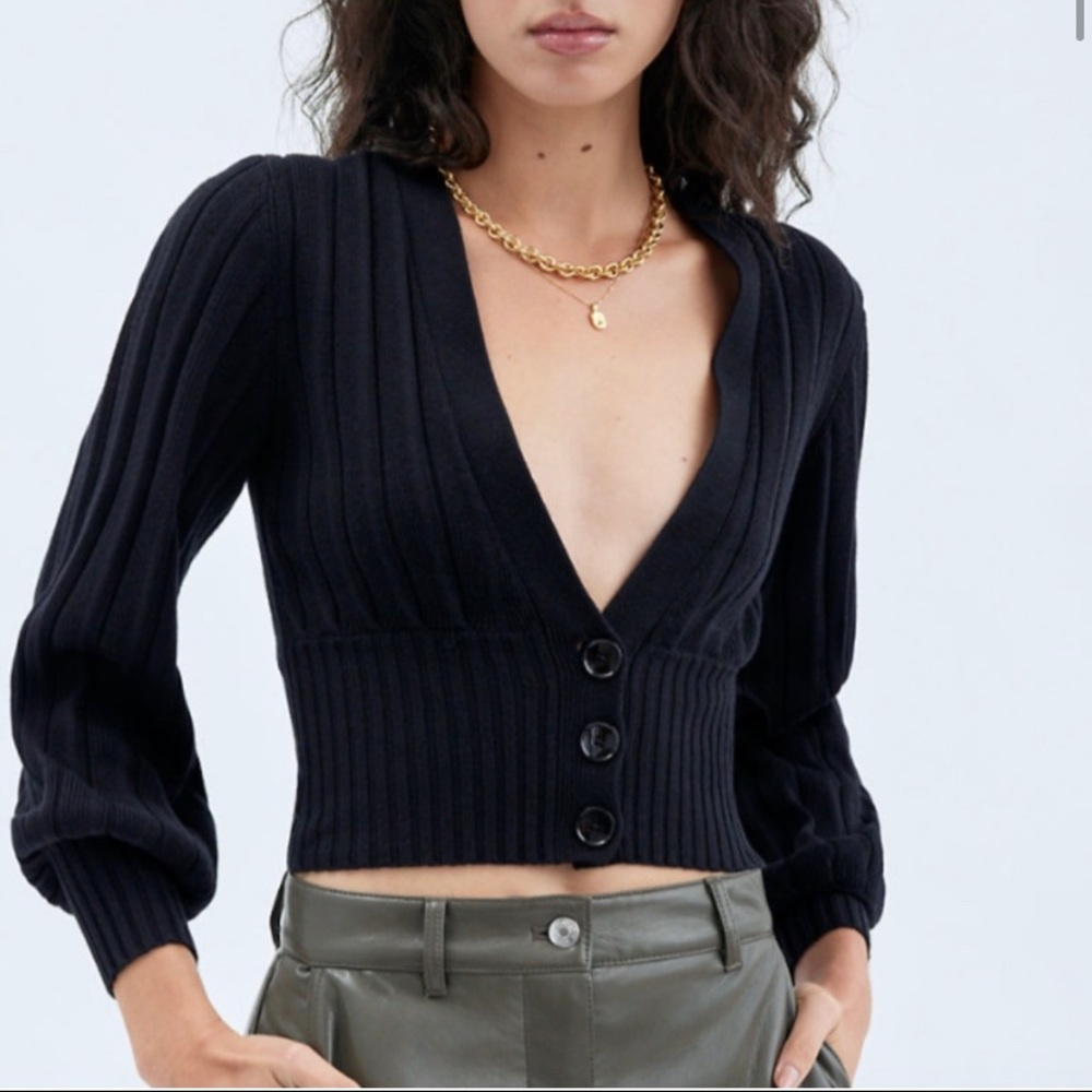 Aritzia Wilfred Plunge Front/Thais Cardigan